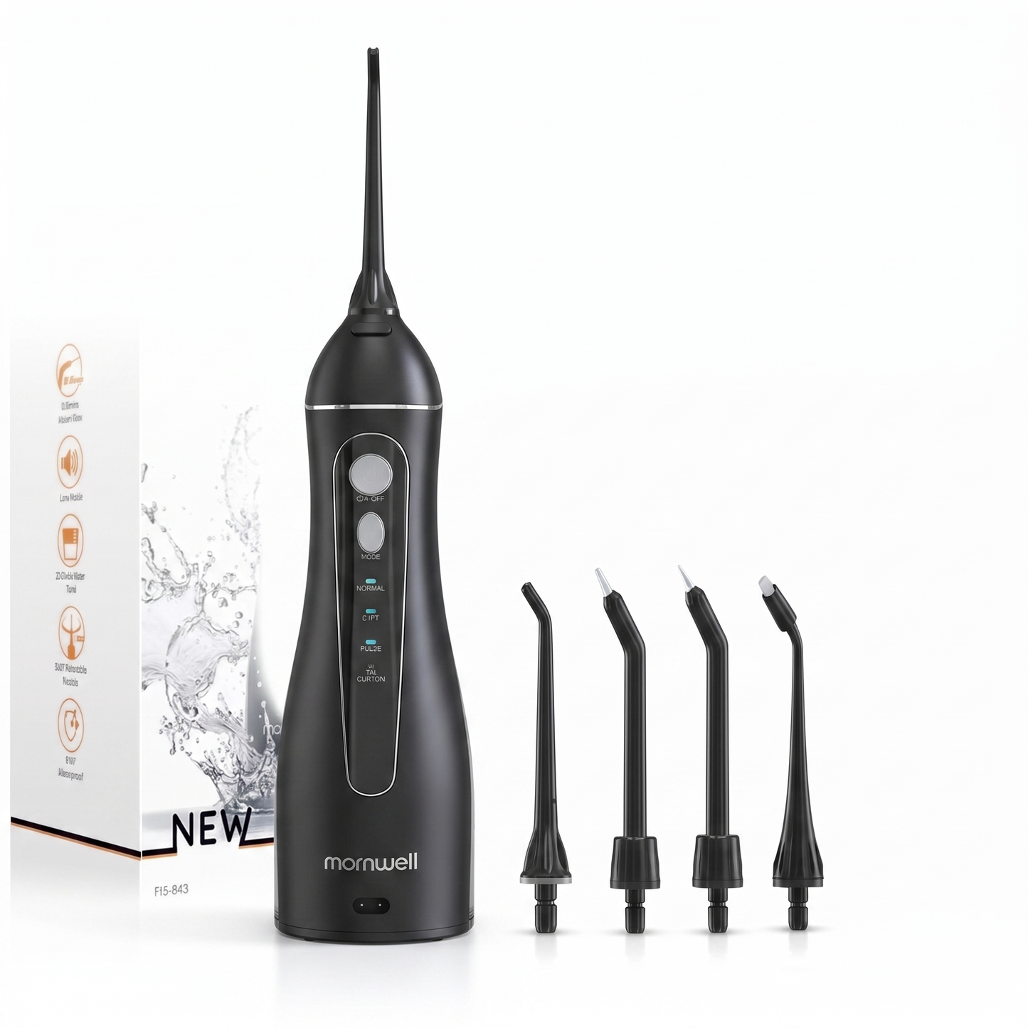 Portable F18 Water Flosser - pure white background