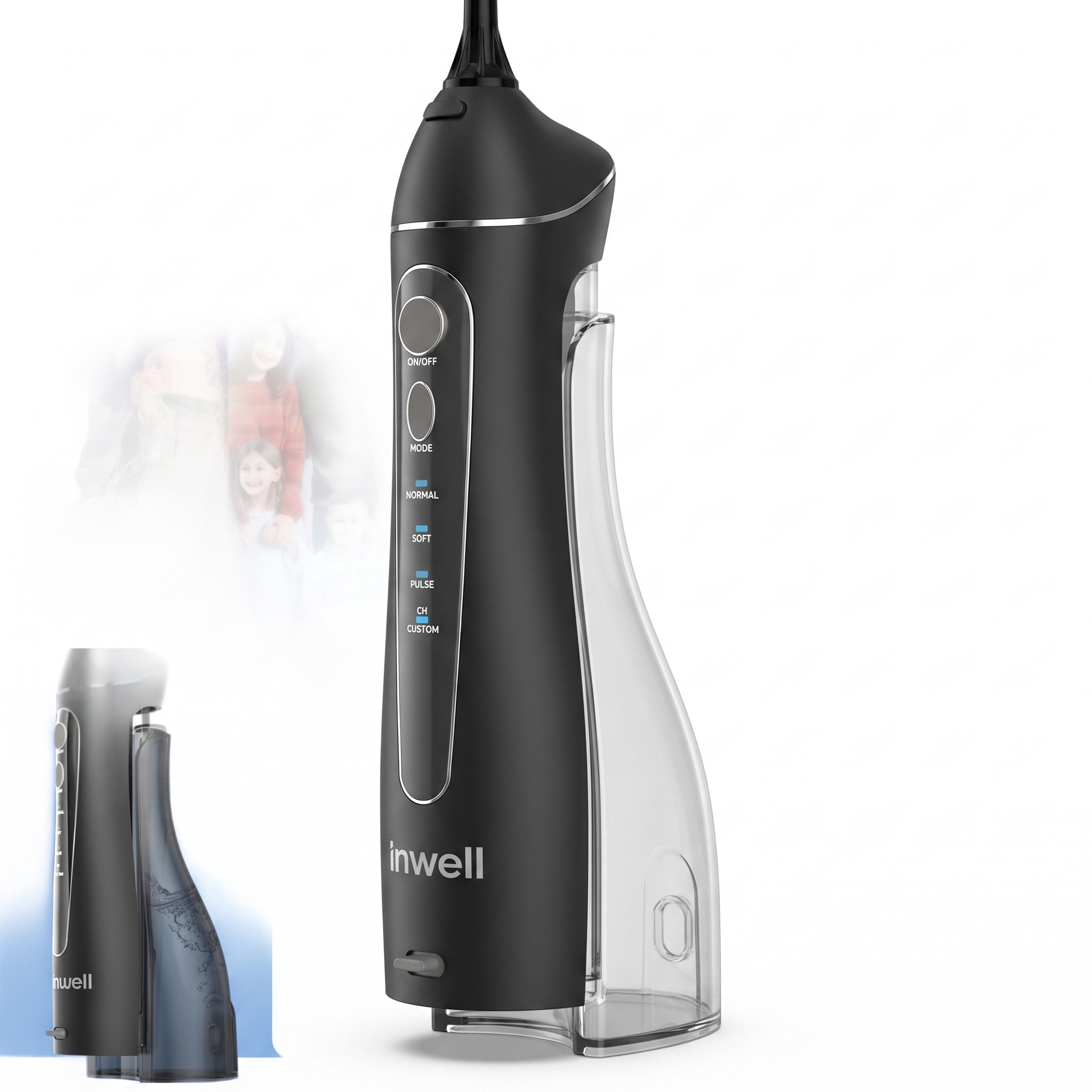 Portable F18 Water Flosser - pure white background